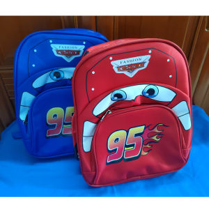 Disney 2024 New Kindergarten School Bag Cute Childrens Backpack Cartoon Car Backpack Casual Preschool School Bag