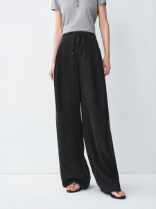 PEACEBIRD | High Waist Wide Leg Tapered Jean Slim Lightweight Tencel Fabric