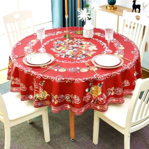 ผ้าคลุมโต๊ะทานอาหารแบบมีขอบกลม กันน้ำ กันมัน ไม่ต้องซัก กันความร้อน สำหรับใช้ในบ้าน ขนาดใหญ่ พื้นผิว PVC สำหรับฤดูใบไม้ผลิ ฤดูร้อน ฤดูใบไม้ร่วง ฤดูหนาว ใช้งานประจำวัน
