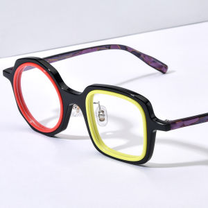 HEPIDEM Acetate Glasses Frame Women Big Size Round Eyeglasses Men Japanese Handmade Spectacles Vintage Retro Thin High Quality Optical Eyewear 9356