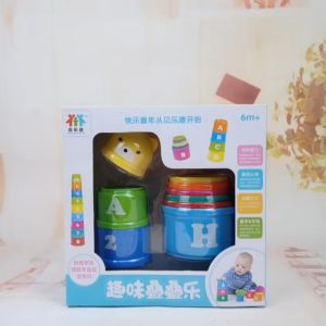 Đồ chơi cốc xếp chồng cho bé cốc cầu vồng 8 trong 1 đồ chơi giáo dục sớm giúp bé tăng tưởng nhận thức dành cho bé 0-3 tuổi