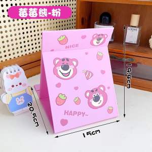 Gương gấp để bàn hình Gấu Dâu