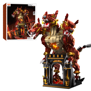 Cerberus of the Inferno Building Blocks MOC Movie Hell Three-headed Dog of Model Splicing Assembly Brick Puzzle Toys Adult Gift
