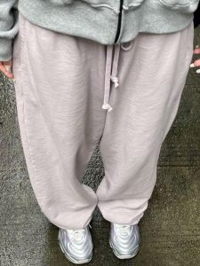 Loose Fit Pure Cotton Jazz Street Dance Casual Sweatpants Wide Leg Pants Versatile Style Autumn Lazy Vintage Japanese Trend