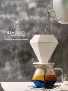 Brewista Hand-Poured Coffee Cup Diamond Filter Cup Sharing Pot Set GEM Series Research And Development Model Ceramic American Style