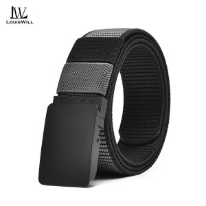 LouisWill Fashion Mens Belts Durable Nylon Belt Trendy Utility Waist Belts 120cm Adjustable Length Scratch Resistant Belts for Men Vintage Jeans Belt for Men
