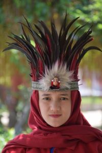 Topi papua topi irian kening wajah