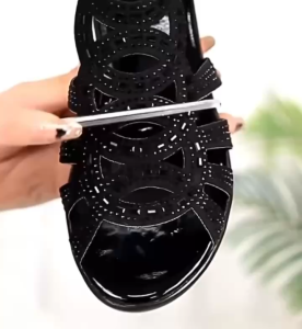 Korean new style Roman open toe platform casual low hee sandals heels for women