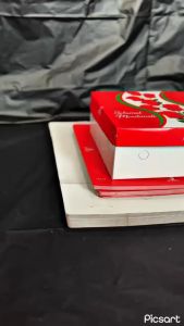 KOTAK NASI/NASI KOTAK/DUS MAKANAN MOTIF BUNGA UK 18X18 CM TEBAL KOKOH DAN TERMURAH MEREK ANGEL