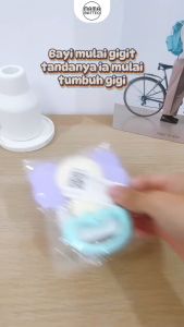 Teether Kerincing Bahan Silikon Plastik / Food Grade / Gigitan Bayi Silicone / Bentuk Lucu