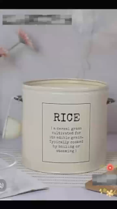 Sealed Food Storage Bin Metal Rice Storage Box for Flour Soybean Kitchen