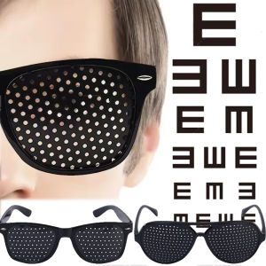 Anti-myopia Astigmatism Glasses Vision Correction Fatigue Pin Hole Glasses With Holes For Men Women Eyesight Improvement Eyewear