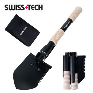 Swiss Tech 3-in-1 Multi-tool Ultralight Folding Shovel Edc Outdoor Camping Equipment Mini Multifunctional Gardening Tools kit