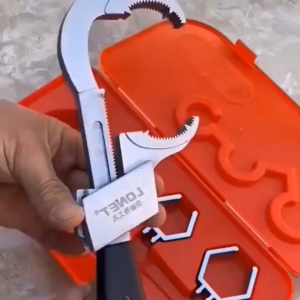 【READY STOCK】4pcs/set Double-ended Bathroom Wrench Multifunctional Sink Pipe Faucet Spanner Adjustable Aluminium Alloy 80mm Maximum Opening