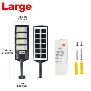 12000W Outdoor Solar Lamp Ultra Powerful Solar Street Light 320° Wide Range Dusk to Dawn Lighting IR Sensor Backyard Garden Yard
