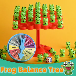 Montessori Math Frog Balance Tree Educational Leisure Parent-child Interaction Tabletop Game Kid Learning Family Toy