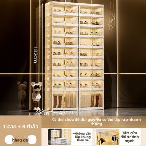 MEIZHUFU | Tủ Đựng Giày Gấp Gọn Kệ Giày Trong Suốt
