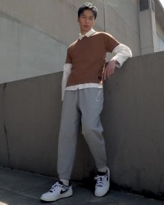 Nike Sepatu Pria Full Force Low - White Shoes FB1362