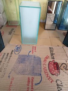 Glass alkansya with/out ipon challenge