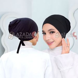 [ Getah Tali Cotton Indonesia. ] Inner Tudung Cotton Tali Getah Cotton / Inner Boleh Ketatkan Atau Longgarkan