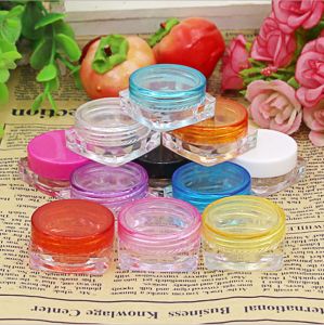Cream Box round Bottom Square Bottom Cosmetic Sample Vial Empty Bottle for Facial Beauty Makeup Tool Any Skin Type