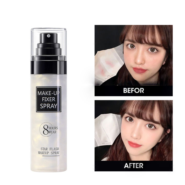 Lifusha Make Up Setting Spray Long Lasting Moisturizing Oil Control Makeup Fixer Face Mist Shimmer Matte Glitter Finishing Spray