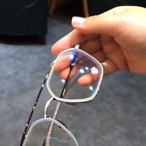 GU Kacamata Hitam Anti Blue Light Anti Radiasi Blue Ray Bahan Metal Bentuk Bulat Oval Square untuk Pria dan Wanita K16 8115