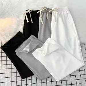 กางเกงขายาวทรงหลวมสไตล์ลำลองสำหรับผู้ชาย กางเกงขายาวทรงตรง ทรงหลวม ทรงสลิมฟิต ทรงกว้าง เอวกลาง กางเกงขายาวทรงลำลอง