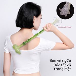 Gậy Mát-xa Lưng Đa Năng Hình Quả Dưa Chuột Gậy Đánh Lưng Nhỏ Tiện Dụng Cho Tập Thể Dục Và Mát-xa Vai Cổ Chân