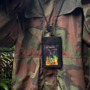 Outdoor multifunctional card holder chest badge work ID card holder lightweight mens and womens card bag coin pouch