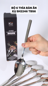 Bộ 6 thìa bàn ăn Table Spoon KUCHEN SH2246 TBS6 I Bảo hành 10 năm
