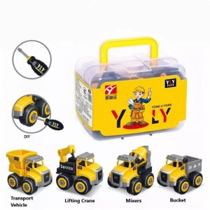 ( FREE BUBBLE WRAP ) BOX DIY BUILDING BLOCKS SERIES MAINAN TRUK EDUKASI ANAK BONGKAR