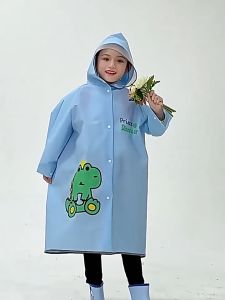 MITI4 พร้อมส่ง เสื้อกันฝนเด็ก ชุดกันฝนสำหรับเด็ก ลายการ์ตูน เนื้อผ้า EVA คุณภาพสูง ยืดหยุ่นได้ดี MITI195