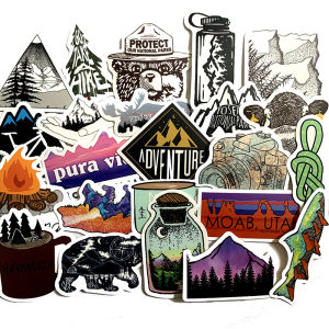 50Pcs Wild Outdoor Adventure Stickers For Suitcase Skateboard Laptop Luggage Fridge Phone Car Styling DIY Decal Sticker