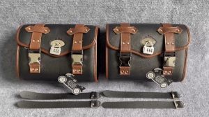 Cặp Túi Da Treo Hông Xe Máy Xe Motor 27cm