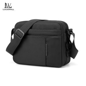 LouisWill กระเป๋าแฟชั่นผู้ชายกระเป๋ากระเป๋าสะพายไหล่เดียวกระเป๋าหลายช่องกระเป๋าลำลองผู้หญิงกระเป๋าหิ้วผู้ชายกระเป๋าเป้สะพายหลังกระเป๋าธุรกิจกระเป๋าเล็กกระเป๋าสะพายคาดลำตัวแบบพกพา