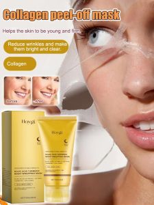 Tearoff Mask Lighten Dull Pores Collagen Nourishing Hydration Rejuvenation Easy Tear Firming Mask