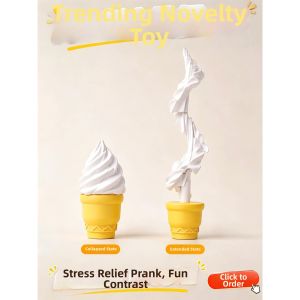 XUANDOYAN | Stretching Deformation 3D Printed Rotating Ice Cream Toy Cone