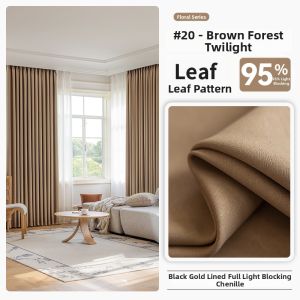 Oriental Lan | Chenille Blackout Chenille Curtains 2024 New Cream Style