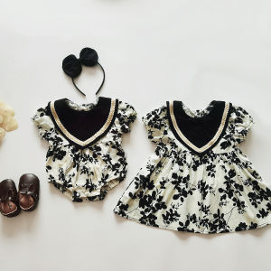 XINGUOGUO | Sister Matching Dresses Cotton Girls Baby Clothing