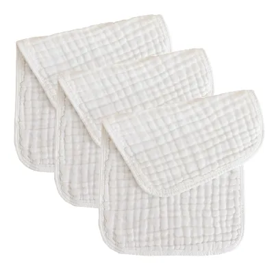 Muslin Newborn Towel Baby Items White 6 Layers Kids Hand Face Towels 100% Cotton Baby Bibs Burp Cloth 1/3Pcs 25*50cm