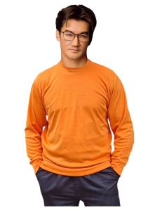 เสื้อ ยืด คอ กลม แขนยาว โพลีเอสเตอร์ เสื้อใส่สบายใส่ได้ทุกโอกาส ทุกฤดูกาล