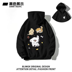 Girls Lazy Style Fleece Lined Oversized Sweatshirt Cardigan Zipper Coat Autumn Winter Kids Clothing Warm Comfortable Cotton Inner