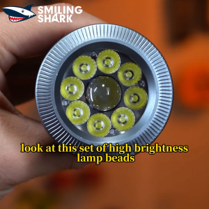 SMILING SHARK SD5391 LED Flashlight XTE*6+M60 9000LM 13Mode Magnetic Work Torch Light Type-c Rechargeable Waterproof Outdoor Camping Emergency Lighting