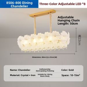 MOCOCOA | Luxury Crystal Long Pendant Light for Living Room