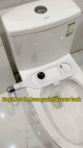 Bathroom Toilet Bidet Non Electric Bidet Touch Style Hand Free Dual Nozzle Washing (Hip wash)