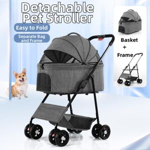  YYBAIO | Portable Foldable Pet Stroller for Small Medium Dogs and Cats