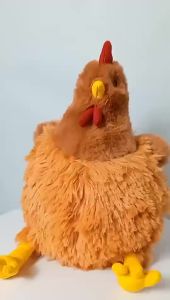 23cm Simulation Chicken Plush Toy Stuffed Animal Doll Furry Chicken Doll Kid Birthday Christmas Gift