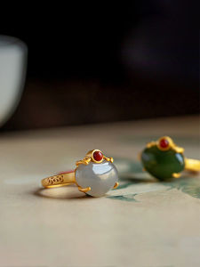 Adjustable Open Ring Elegant Vintage Chinese Cheongsam Style Womens Fashion Jewelry Fortune Wishing Design Quality Craftsmanship