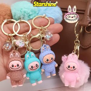 🔥4 Stk.🔥Dễ thương labubu Keychain phim hoạt hình cừu nhỏ Móc treo chìa khóa mặt cho túi Ô Tô Phụ kiện trang trí người yêu móc chìa khóa quà tặng với mặt dây Silicone